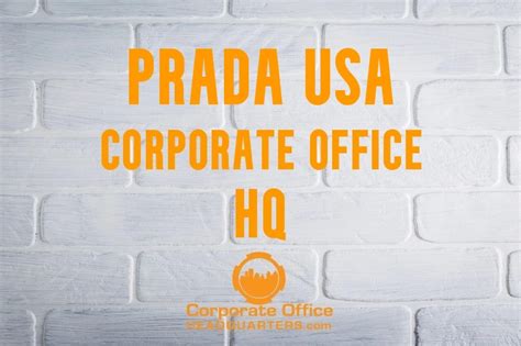 prada corporate office nyc address|prada corporate headquarters.